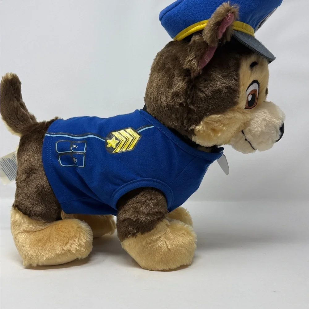 Nickelodeon Paw Patrol Chase Plush Stuffed Animal 14” Police Outfit Kids Toy